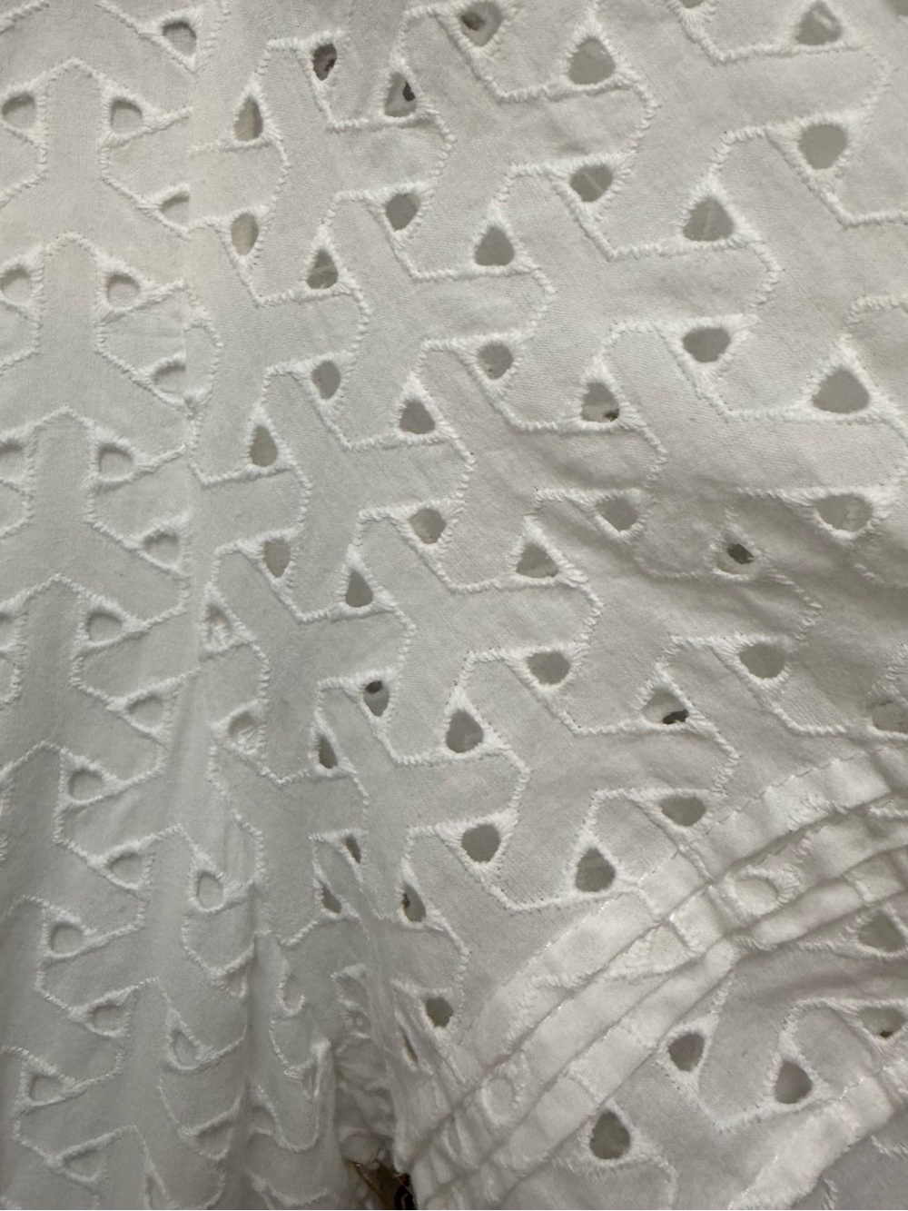 Cynthia Rowley White Eyelet Tiered V-Neck Maxi Dress - Picture 5 of 7